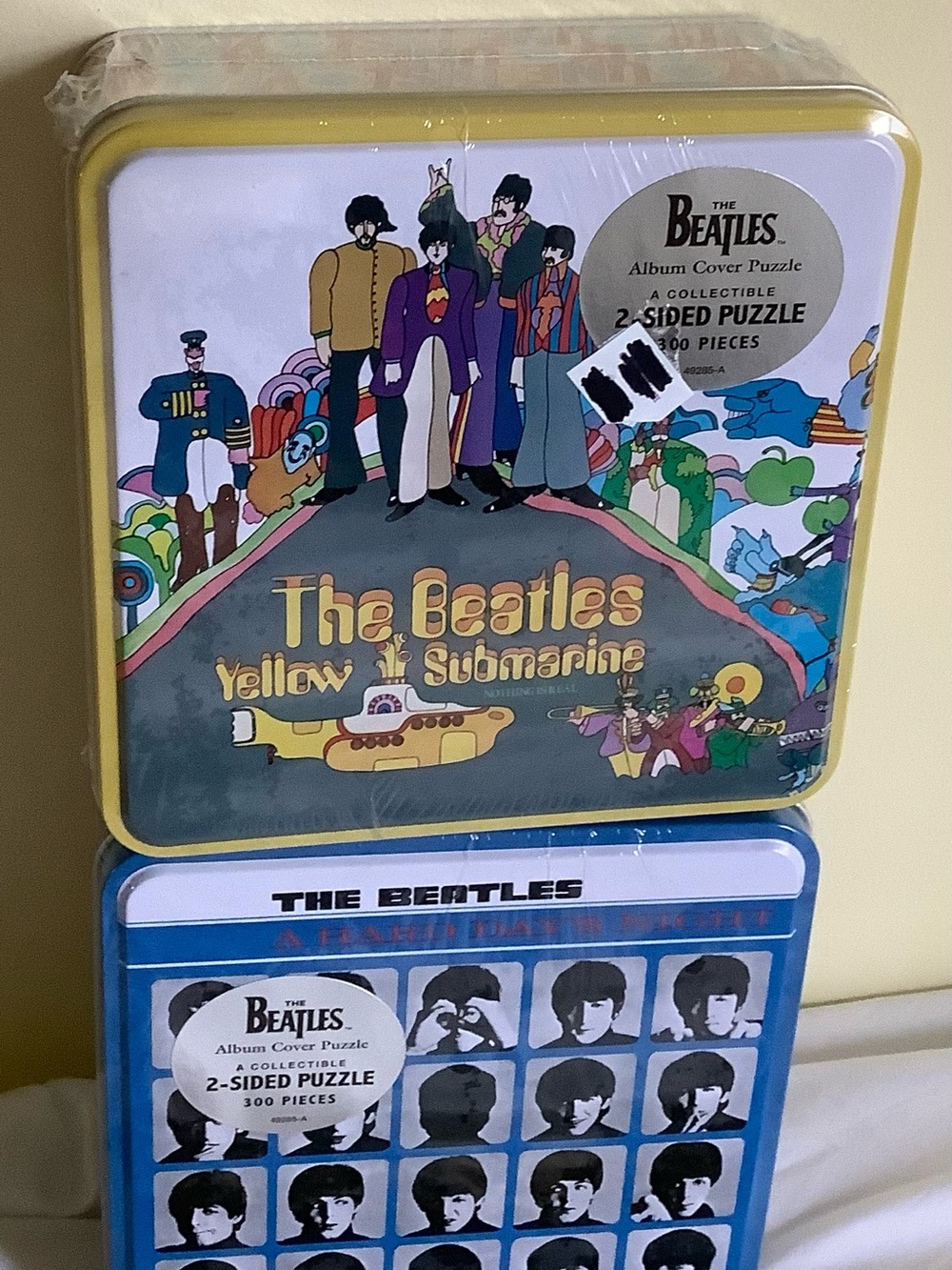 The Beatles 300 piece Puzzle Album Cover Collection Hard Days Night/Yellow Sub.